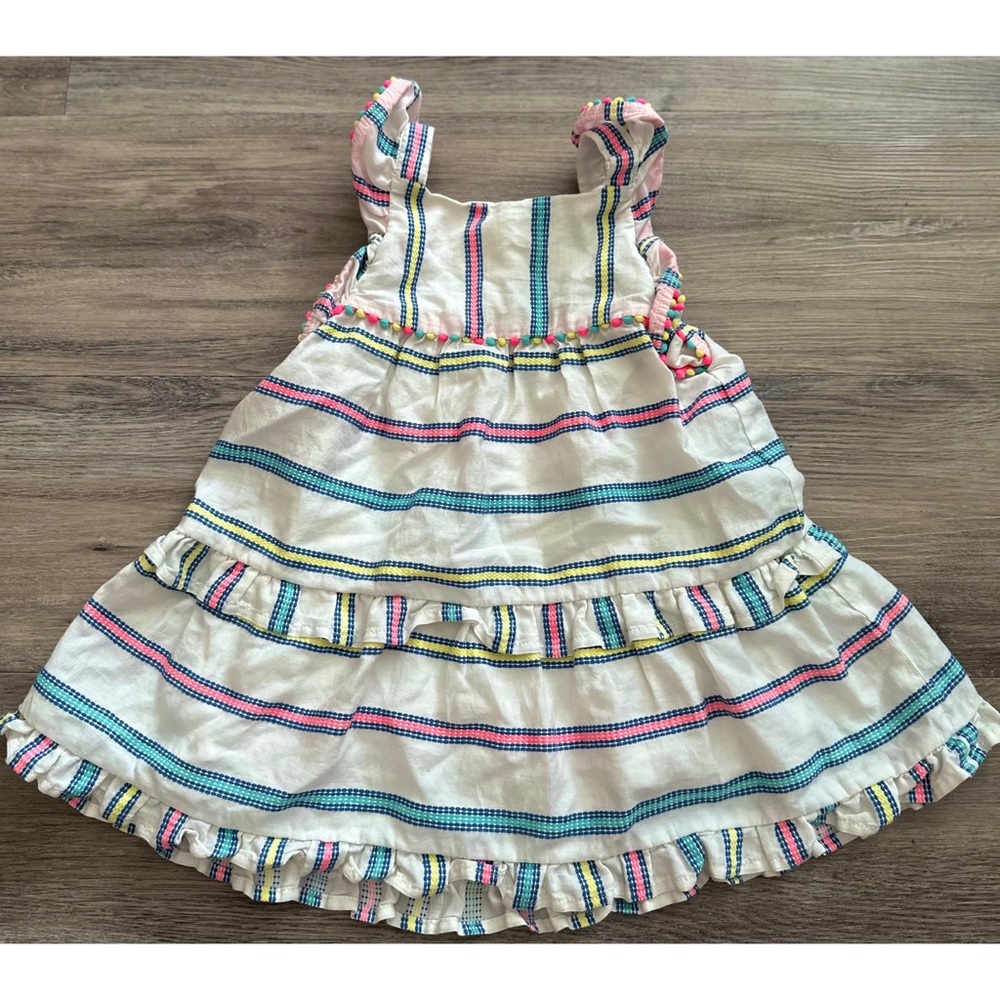 Like New! Cat & Jack Toddler Neon Striped Dress